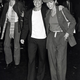 Penny Marshall, Paul Simon, and Carrie Fisher at the Savoy Hotel, September 19, 1981.